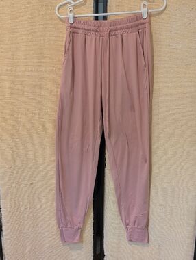 Amazon Blush Jogger Pants with Elastic Drawstring Waist